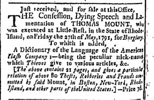 Boston Gazette - 1791-08-01 Mount