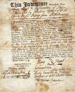 Indenture certificate