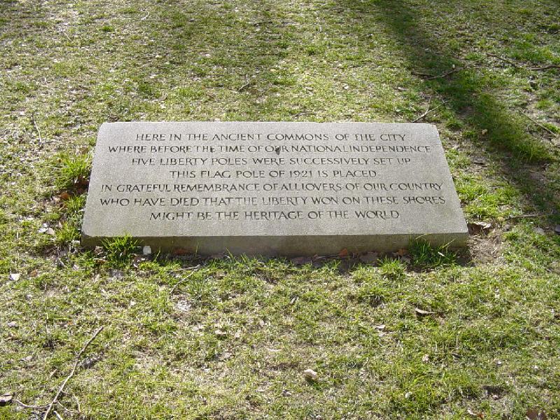 Liberty Pole Marker - City Hall Park, New York City (City of New York Parks and Recreation)
